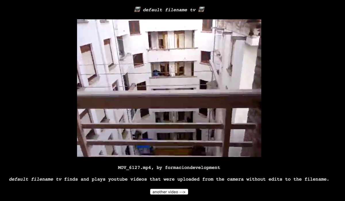 Default Filename TV