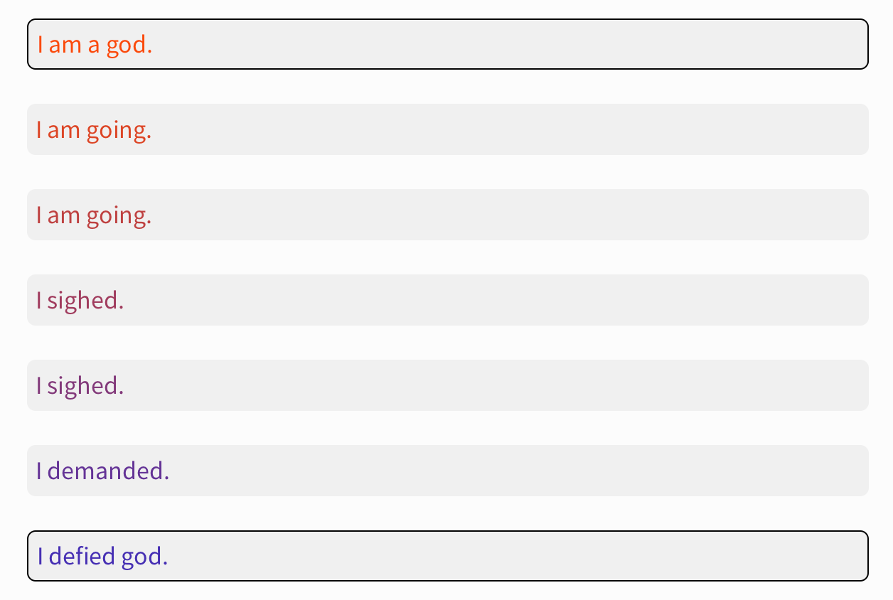 An Oracle of Sentence Gradients